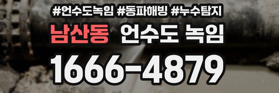 남산동 언수도 녹임