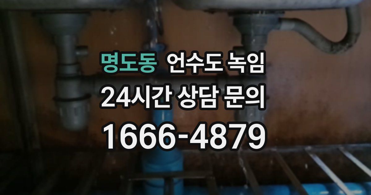 명도동 언수도 녹임