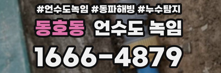 동호동 언수도 녹임