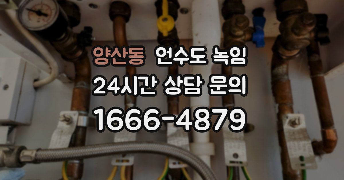 양산동 언수도 녹임