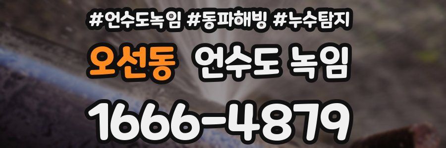 오선동 언수도 녹임