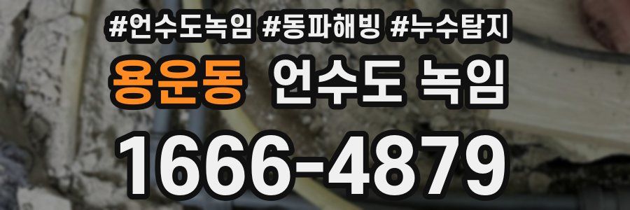 용운동 언수도 녹임