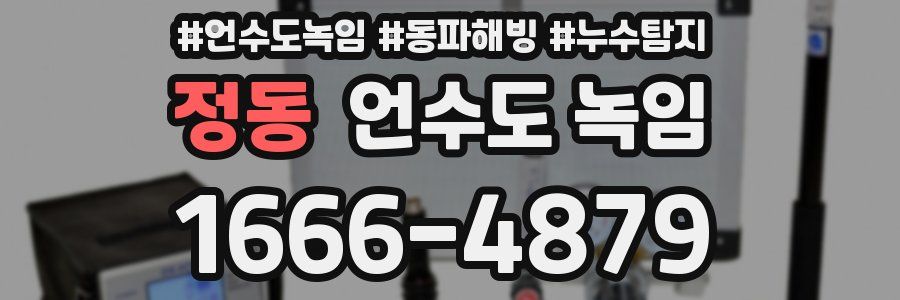 정동 언수도 녹임