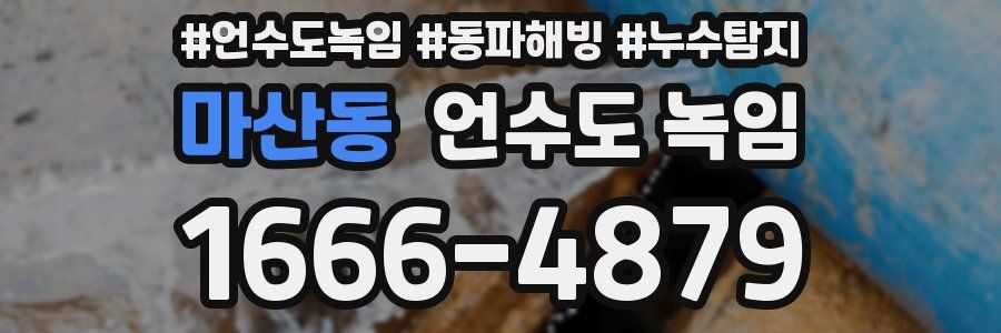 마산동 언수도 녹임