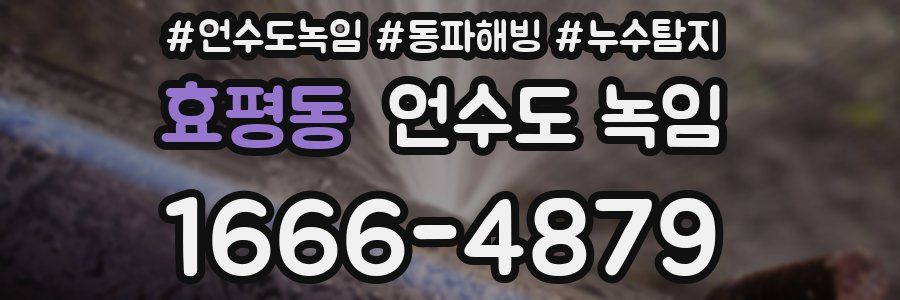 효평동 언수도 녹임