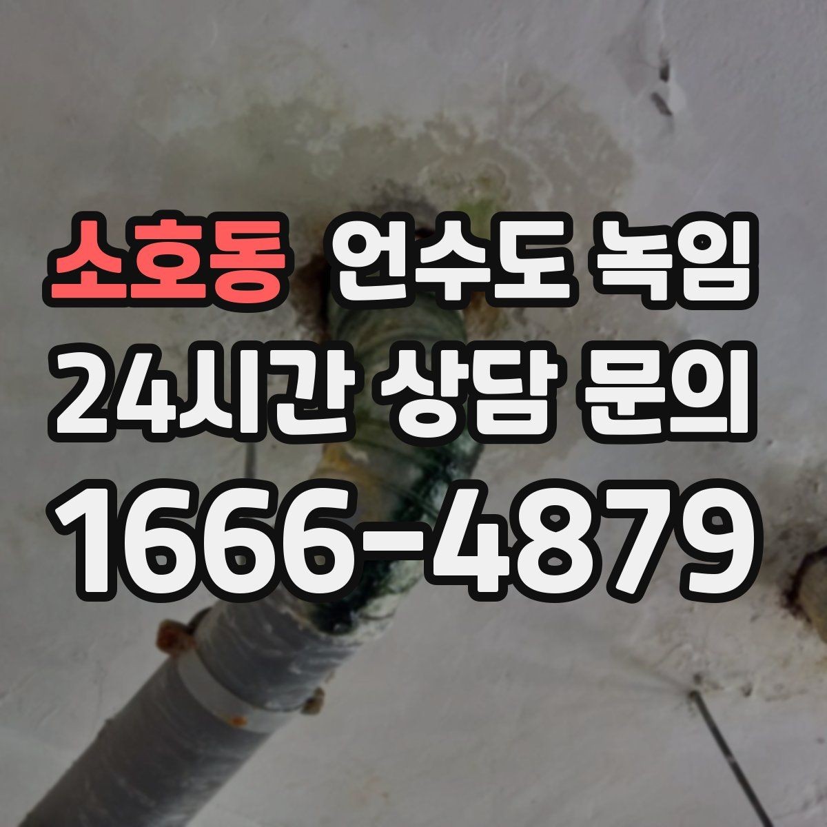 소호동 언수도 녹임 냉수 온수 비교로 결빙 지점 찾기