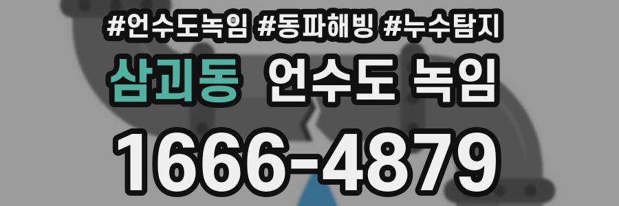 삼괴동 언수도 녹임