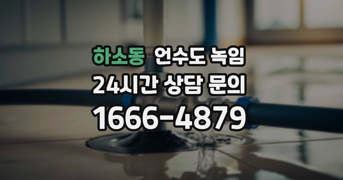 하소동 언수도 녹임