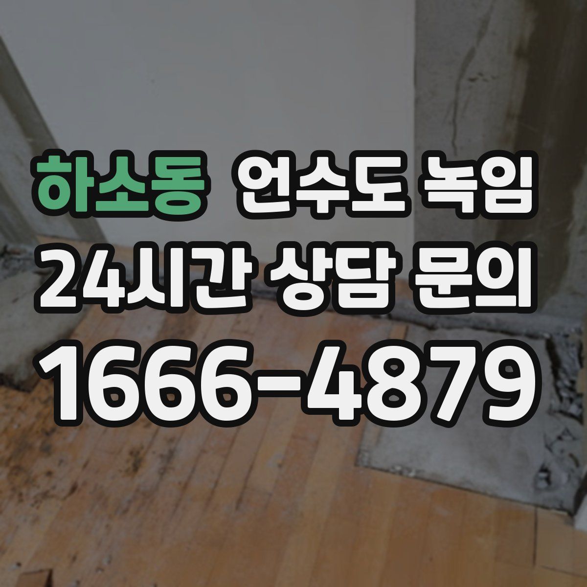 하소동 언수도 녹임