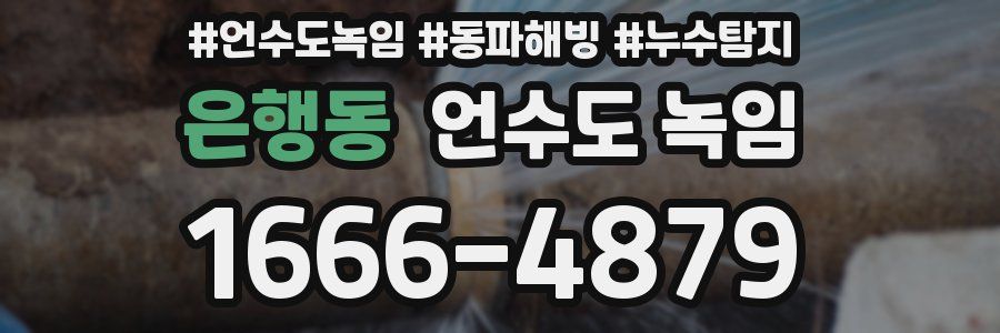 은행동 언수도 녹임