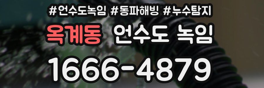 옥계동 언수도 녹임