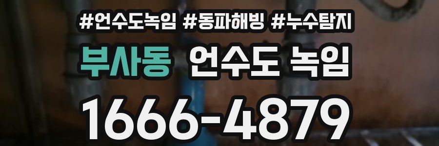 부사동 언수도 녹임