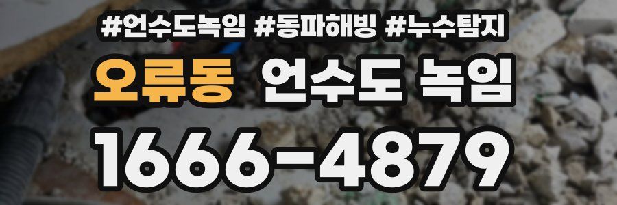 오류동 언수도 녹임