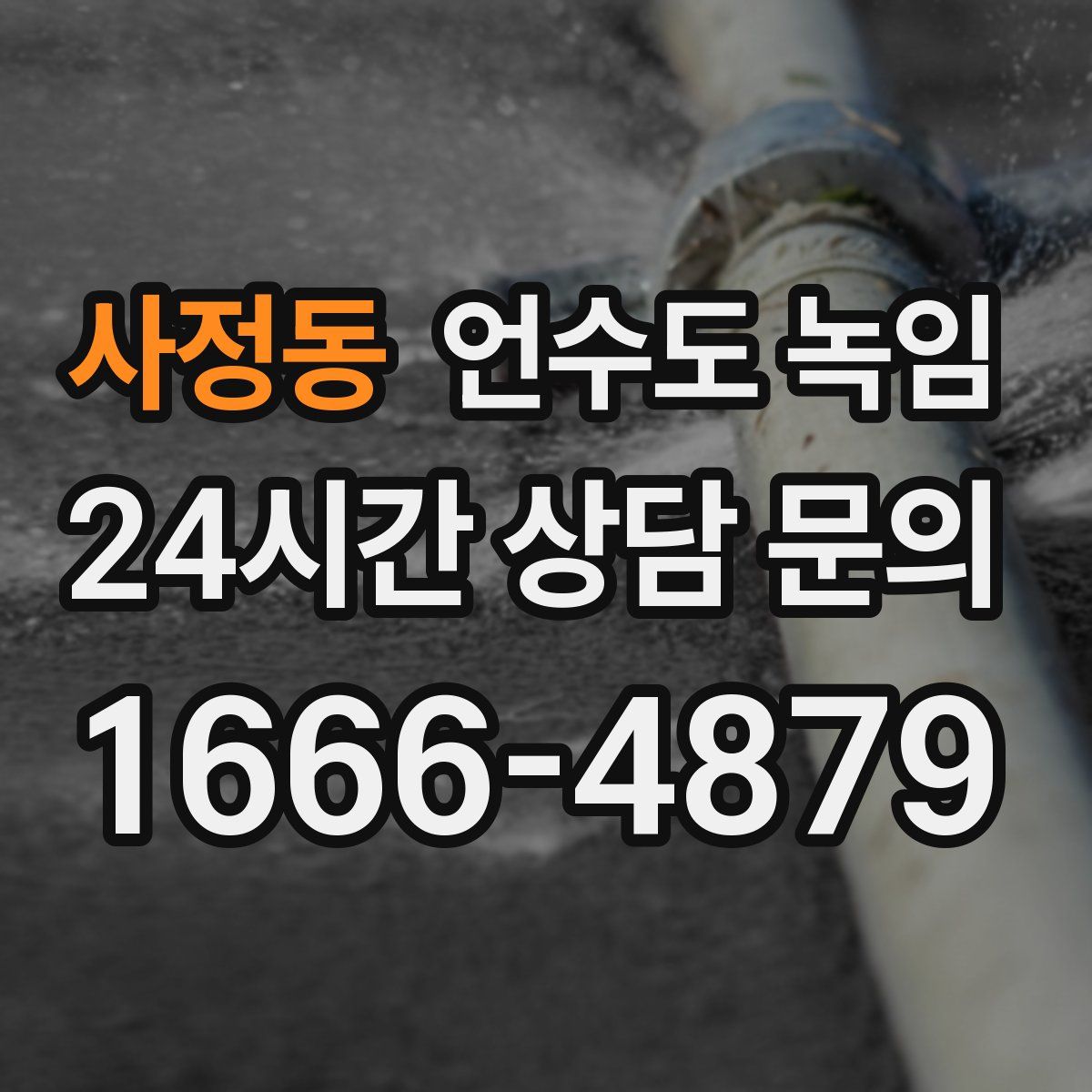 사정동 언수도 녹임