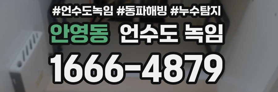 안영동 언수도 녹임