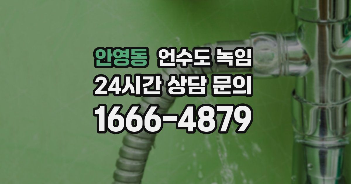 안영동 언수도 녹임