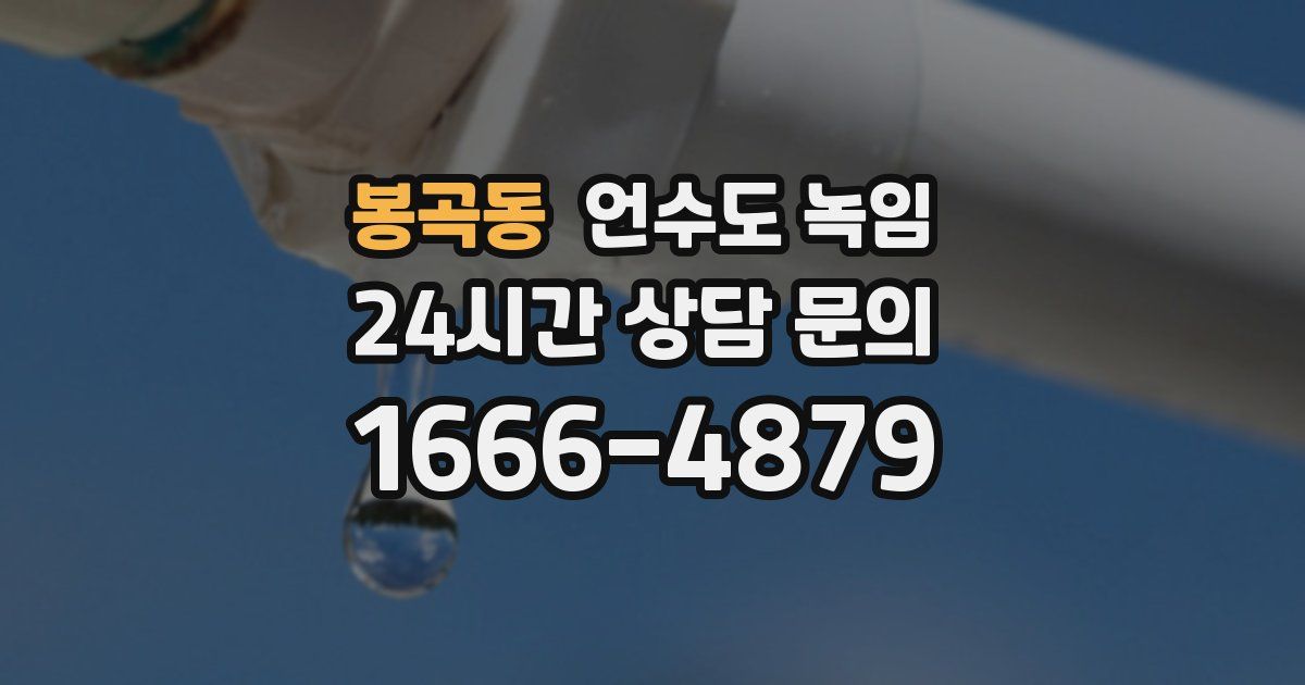 봉곡동 언수도 녹임