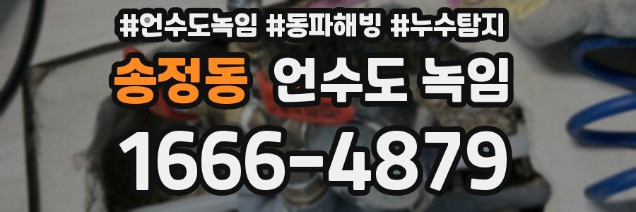 송정동 언수도 녹임