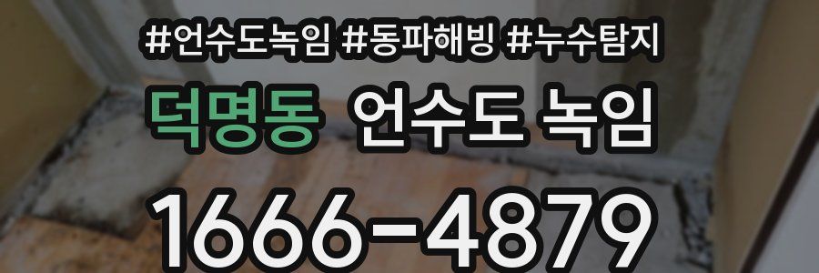 덕명동 언수도 녹임