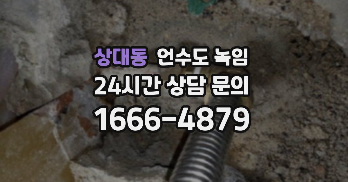상대동 언수도 녹임