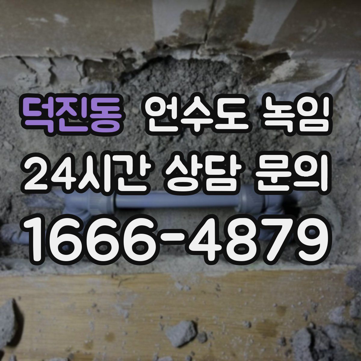 덕진동 언수도 녹임