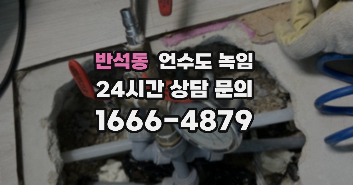 반석동 언수도 녹임