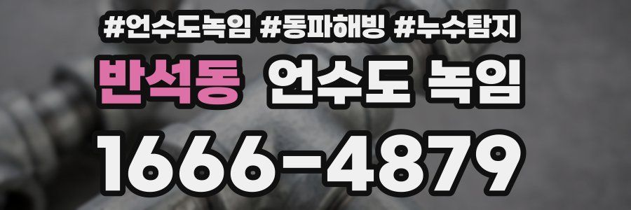 반석동 언수도 녹임