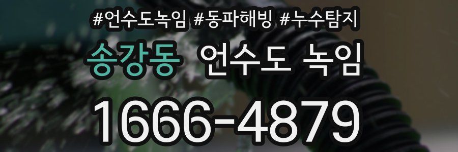 송강동 언수도 녹임