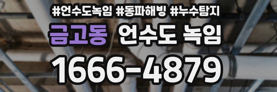 금고동 언수도 녹임