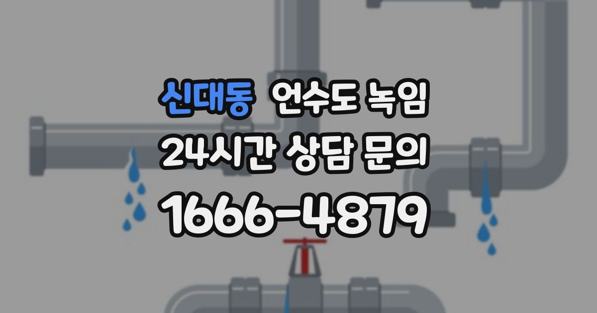 신대동 언수도 녹임