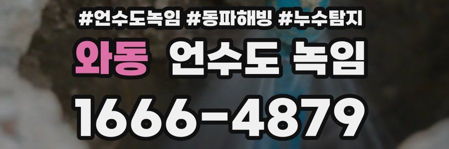 와동 언수도 녹임