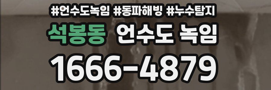 석봉동 언수도 녹임