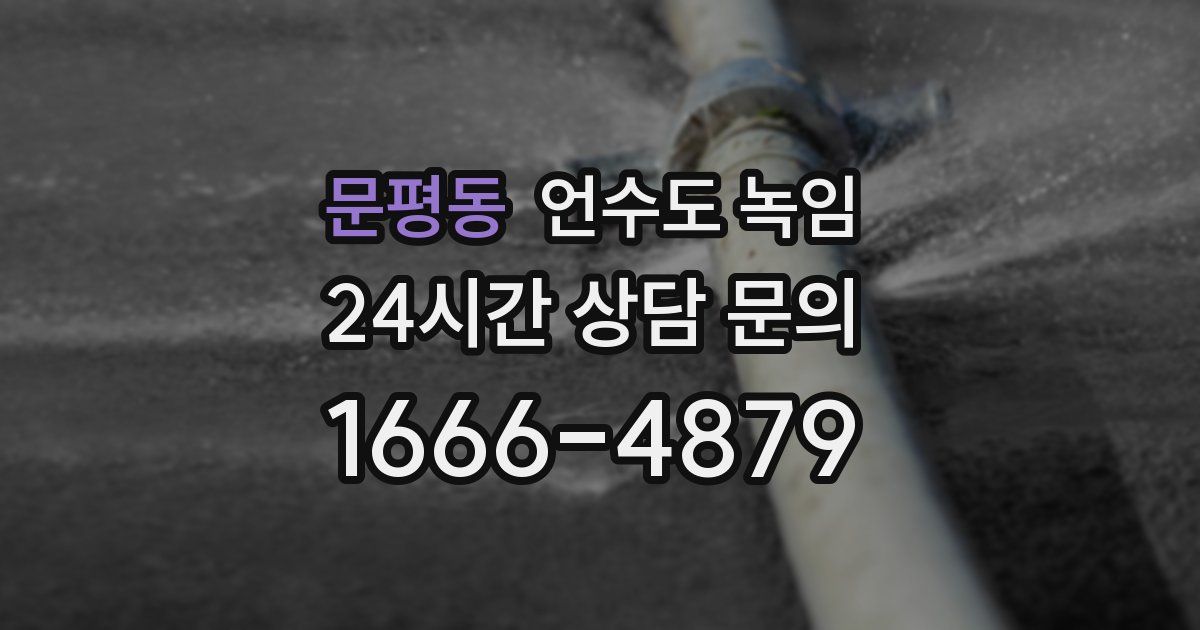 문평동 언수도 녹임