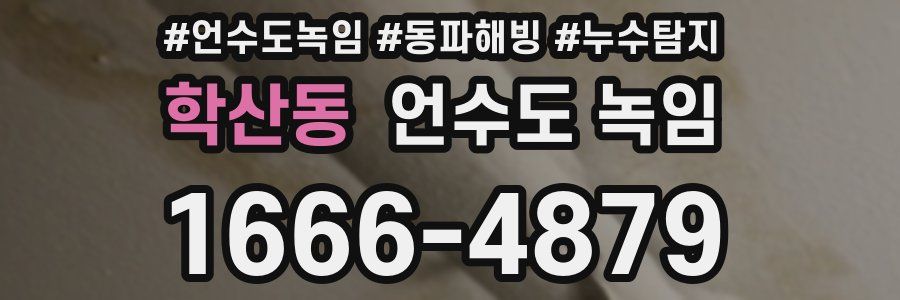 학산동 언수도 녹임