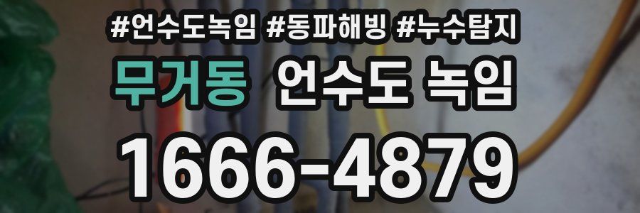 무거동 언수도 녹임