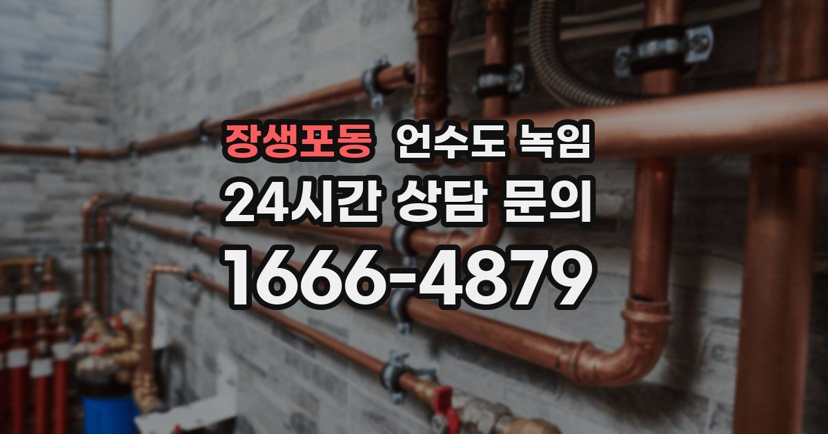 장생포동 언수도 녹임