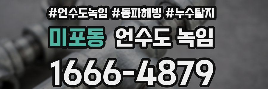 미포동 언수도 녹임