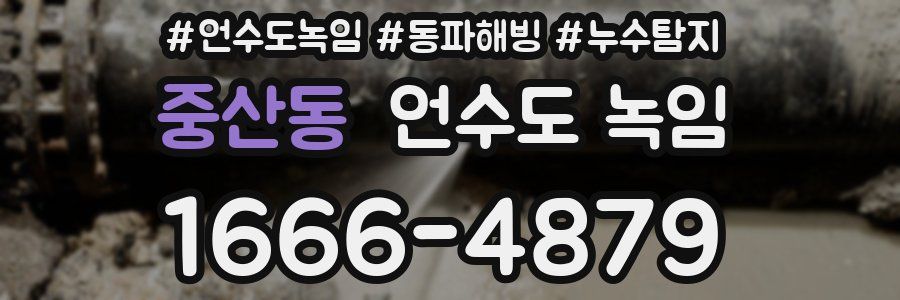 중산동 언수도 녹임