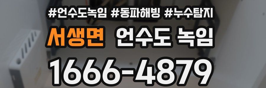 서생면 언수도 녹임