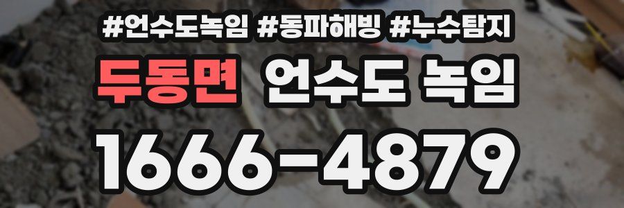 두동면 언수도 녹임