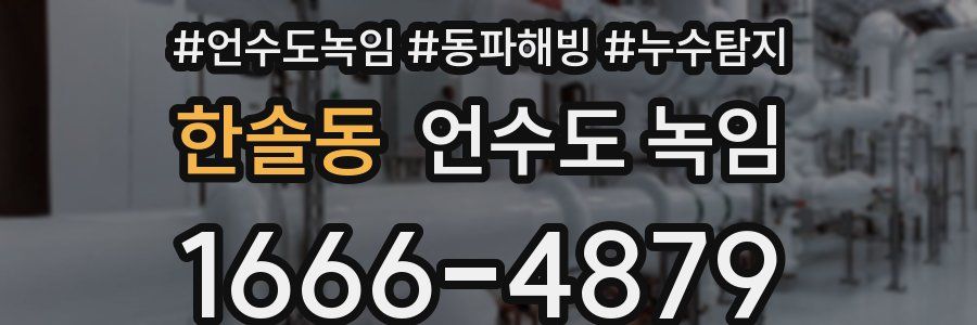 한솔동 언수도 녹임