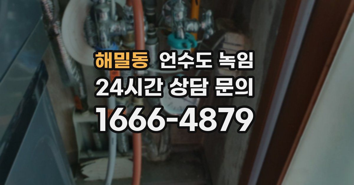 해밀동 언수도 녹임