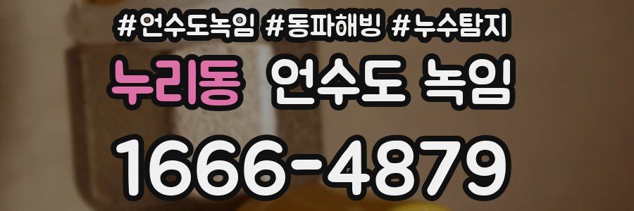 누리동 언수도 녹임