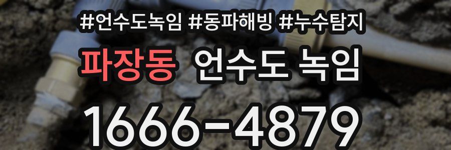 파장동 언수도 녹임