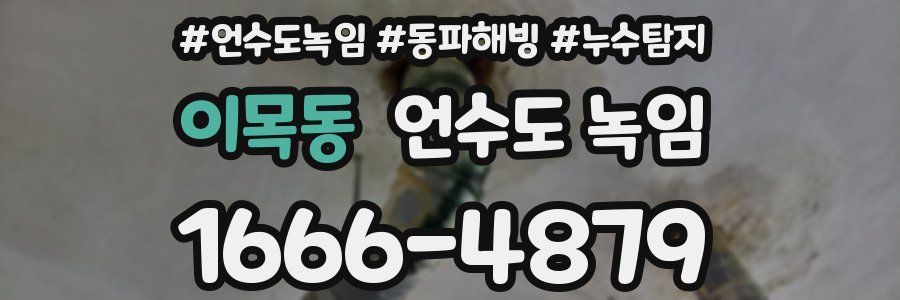 이목동 언수도 녹임