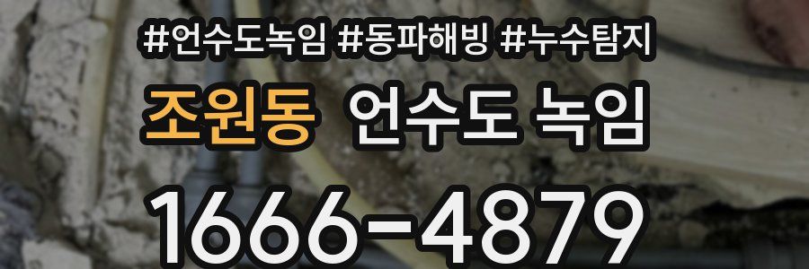 조원동 언수도 녹임