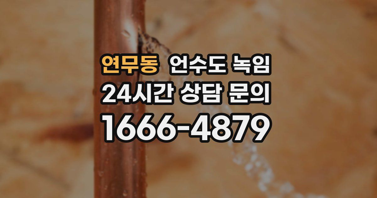 연무동 언수도 녹임