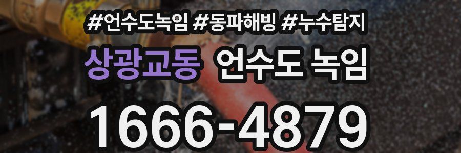 상광교동 언수도 녹임