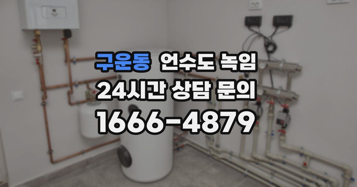 구운동 언수도 녹임