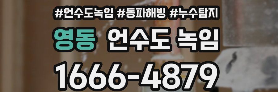 영동 언수도 녹임